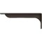 Ekena Millwork Embrey Steel Bracket, Hammered Gray 2"W x 14"D x 5 1/4"H BKTM02X14X05EBHGY - alternate 6